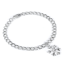 Armband aus Sterlingsilber mit Winter-Schneeflocke