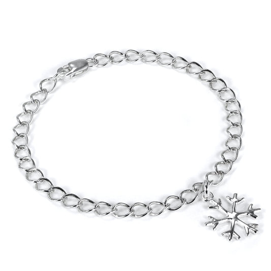 Sterlingsilber Winter Schneeflocke Armband