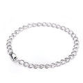 Sterlingsilber Light Curb Chain Charm-Armband
