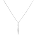 Halskette aus Sterlingsilber mit echtem Diamant in Spike-Form