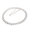 Sterlingsilber Light Curb Chain Charm-Armband