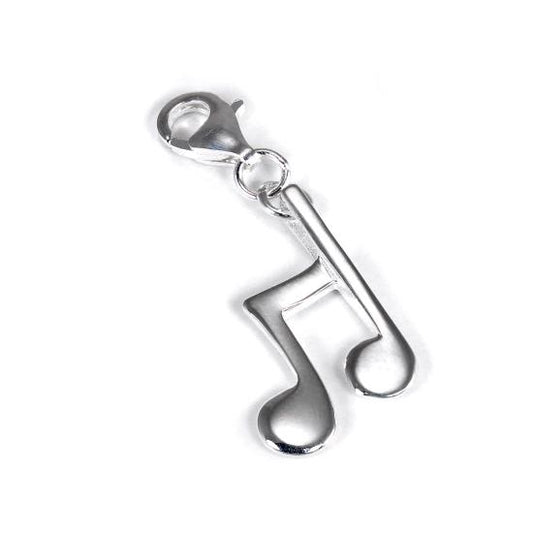 Sterlingsilber Musik Note Anhänger zum Anklipsen