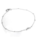 Armband aus Sterlingsilber mit diamantierten Sternen und Kügelchen