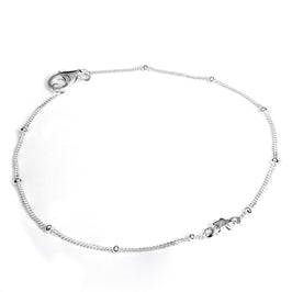 Armband aus Sterlingsilber mit diamantierten Sternen und Kügelchen