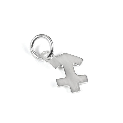 Kleine Sterling Silber 2D Tierkreiszeichen Charms
