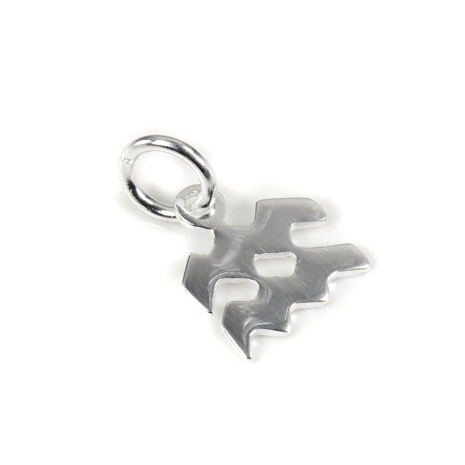 Klein Sterlingsilber 2D Wassermann Symbol Anhänger