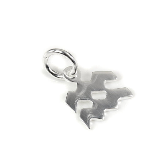 Klein Sterlingsilber 2D Wassermann Symbol Anhänger