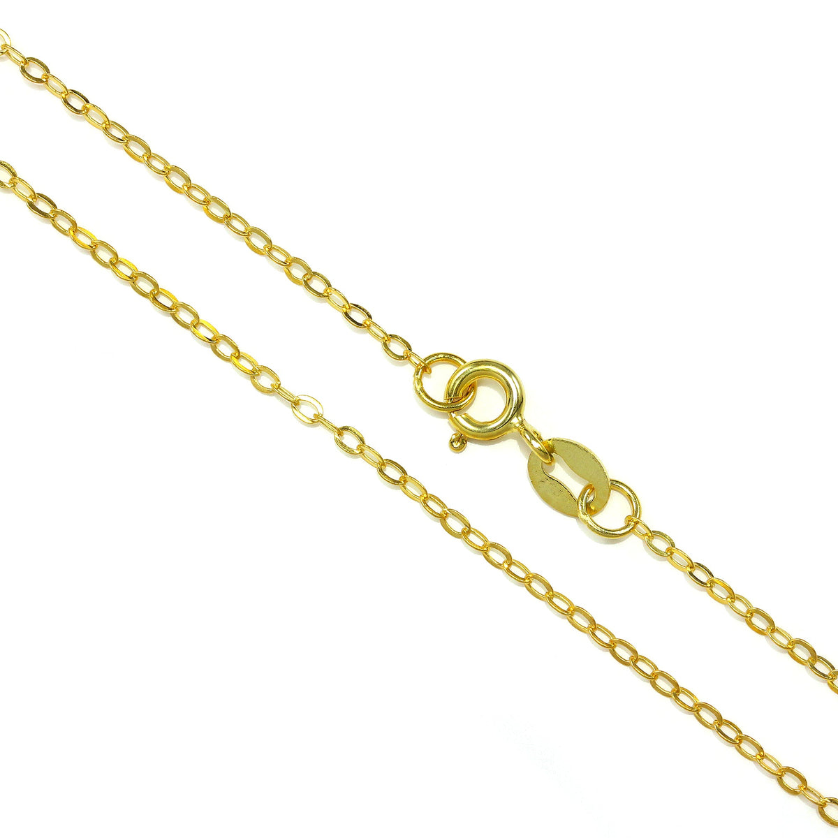 Vergoldete Sterlingsilber Feine Trace Kette