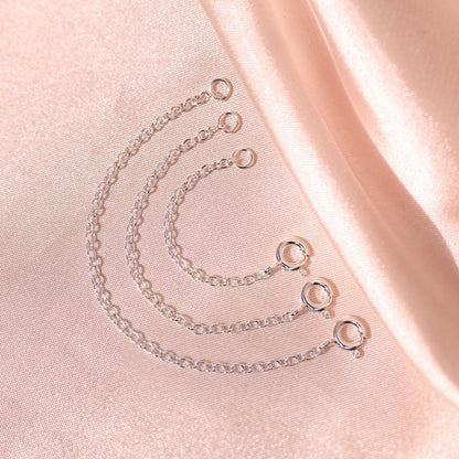 Sterling Silber Trace Kettenverlängerung 2 - 4 Zoll