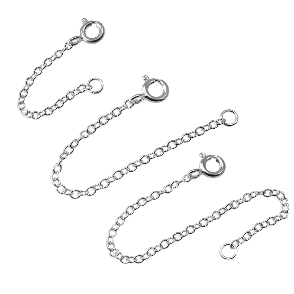 Sterlingsilber Trace Kettenverlängerung 2 - 4 Zoll