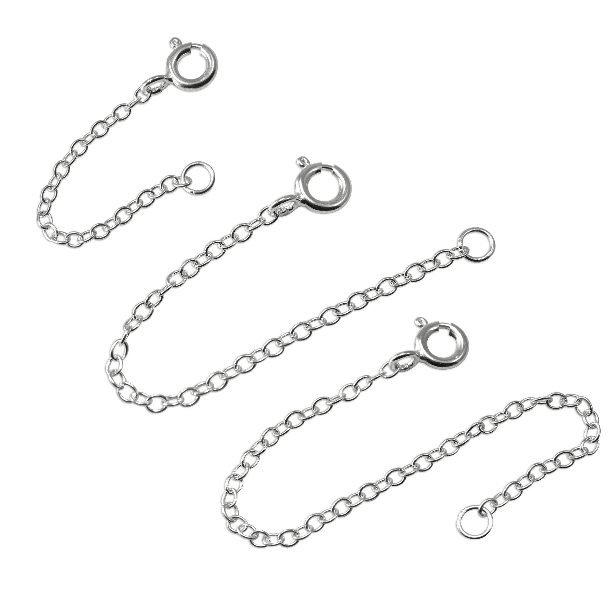 Sterlingsilber Trace Kettenverlängerung 2 - 4 Zoll
