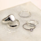 Sterlingsilber-Ehering, 6 mm dick, D-förmig – Größe I–Z