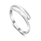Sterlingsilber 2 mm Band Verstellbar Midi Zehenring