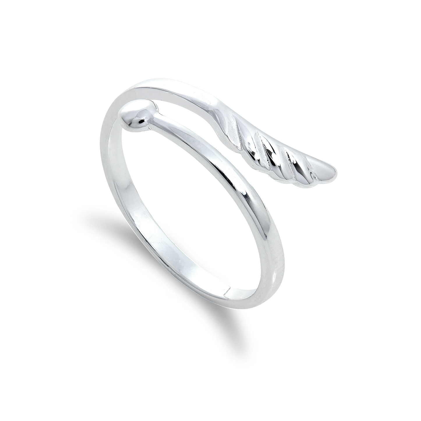 Sterlingsilber Herz & Pfeil Verstellbar Midi Ring