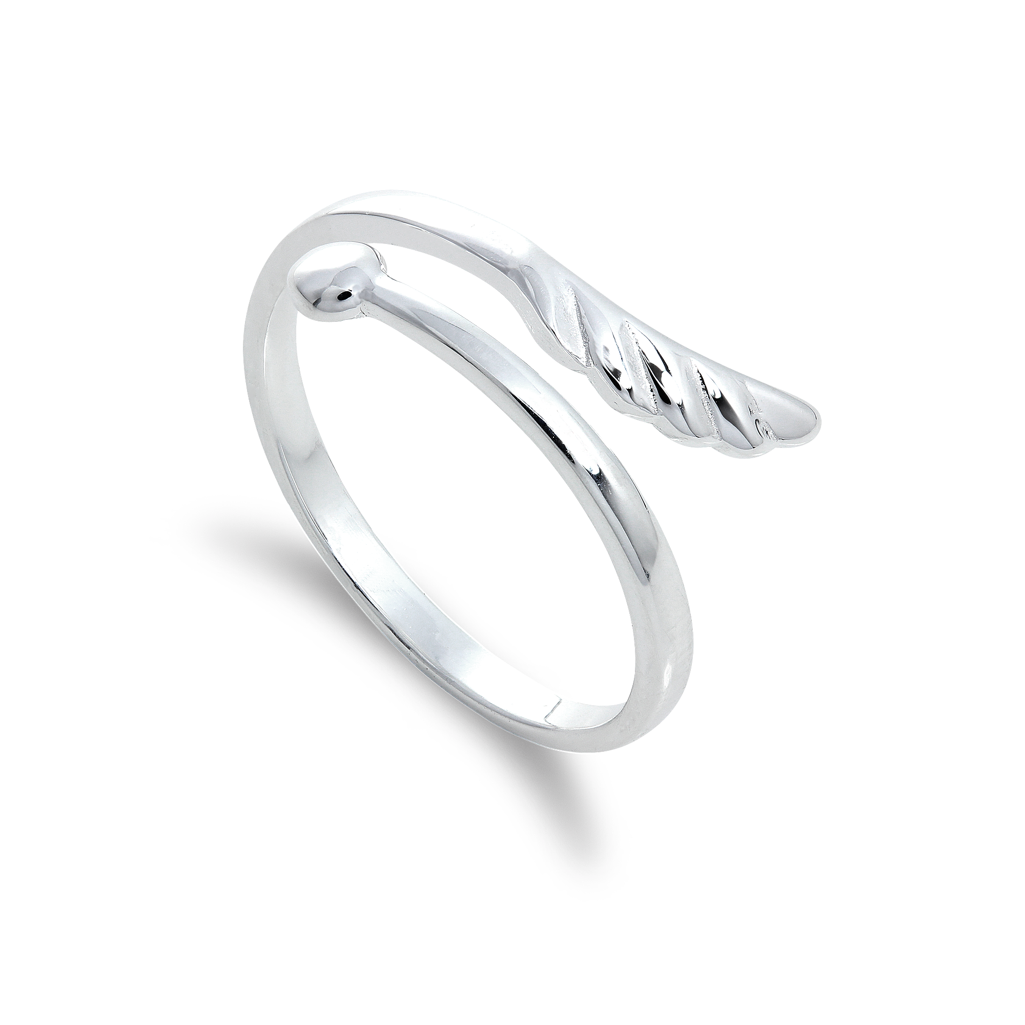 Sterlingsilber Herz & Pfeil Verstellbar Midi Ring