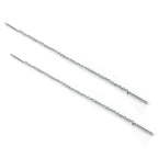 Sterlingsilber 12 mm Stange Einfädel Durchzieher Belcher Kette Ohrringe