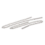 Sterlingsilber 12 mm Stange Einfädel Durchzieher Belcher Kette Ohrringe