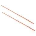 Rosévergoldet Sterlingsilber 12 mm Stange Einfädel Durchzieher Ohrringe