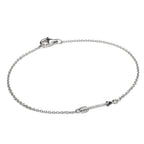 Fein Leicht Sterlingsilber 18 cm Pfeil Armband mit Karabinerverschluss