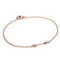 Fein Hell Rosévergoldet Sterlingsilber 18 cm Pfeil Armband