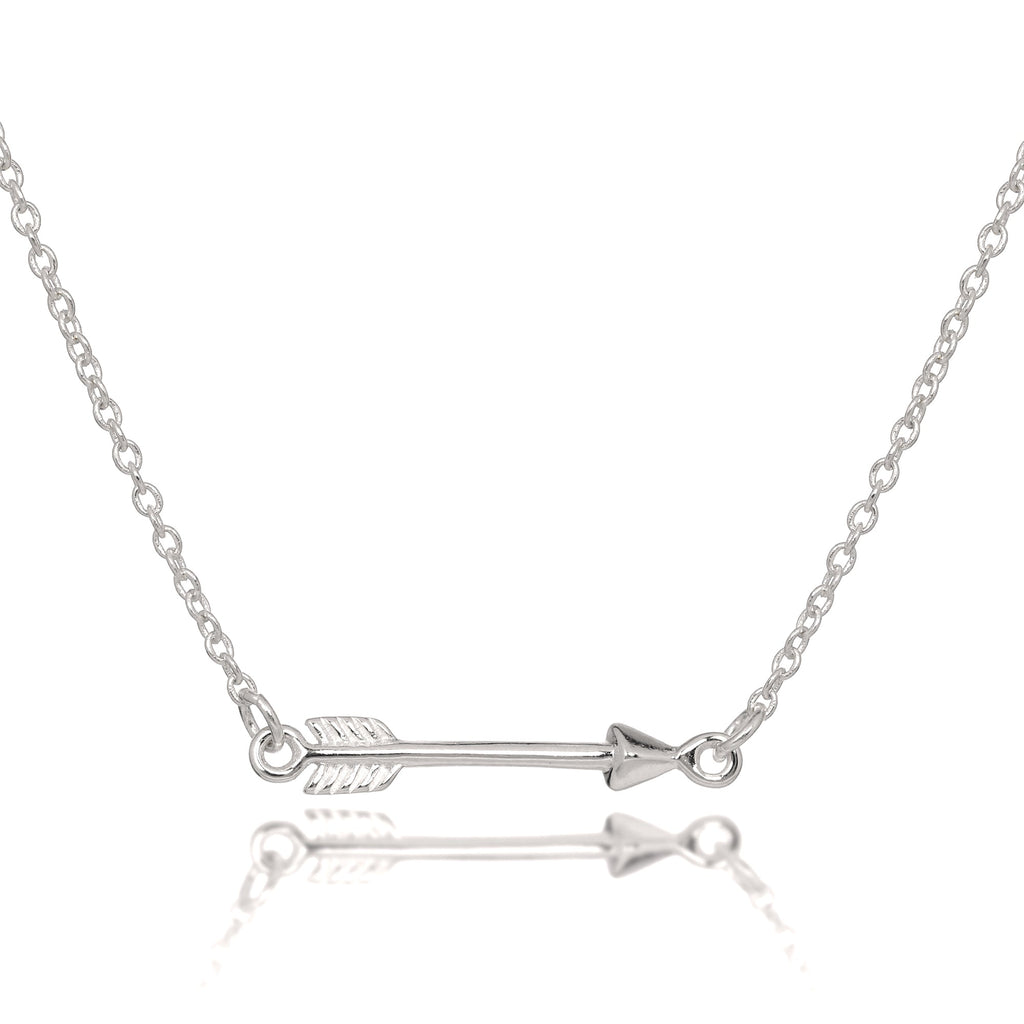 Sterlingsilber 40,5 cm Pfeil Halskette Kette