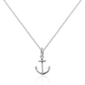 Sterlingsilber Anker Anhänger Halskette 40,5 - 56 cm