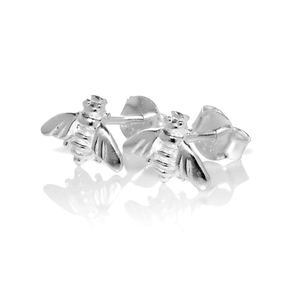 Sterling Silver Bumble Bee Stud Earrings