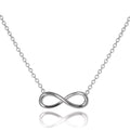 Sterlingsilber Unendlichkeitsschleife Halskette 40,5 - 45,5 cm Kette
