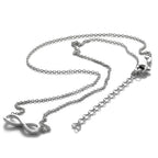 Sterlingsilber Unendlichkeitsschleife Halskette 40,5 - 45,5 cm Kette