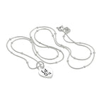 Anhänger aus Sterlingsilber mit kleiner Schwester und Herz, 16–24 Zoll
