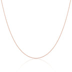 Roségold plattierte Sterlingsilber feine Diamantschliff-Panzerkette 14 - 32 Zoll