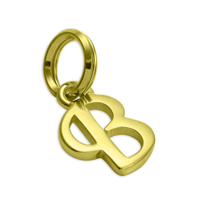 Vergoldetes Sterlingsilber, Buchstabenanhänger A-Z