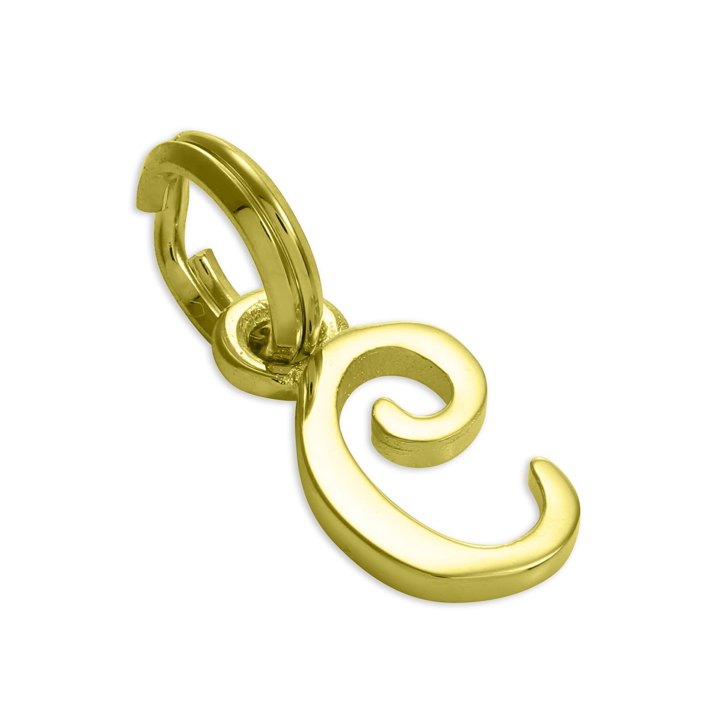 Vergoldetes Sterlingsilber, Buchstabenanhänger A-Z