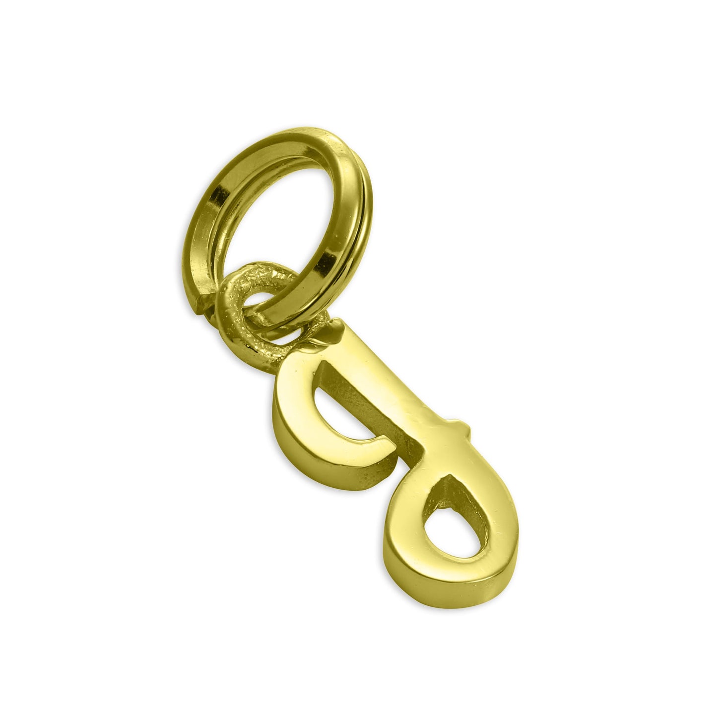 Vergoldetes Sterlingsilber, Buchstabenanhänger A-Z