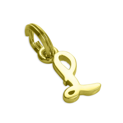 Vergoldetes Sterlingsilber, Buchstabenanhänger A-Z