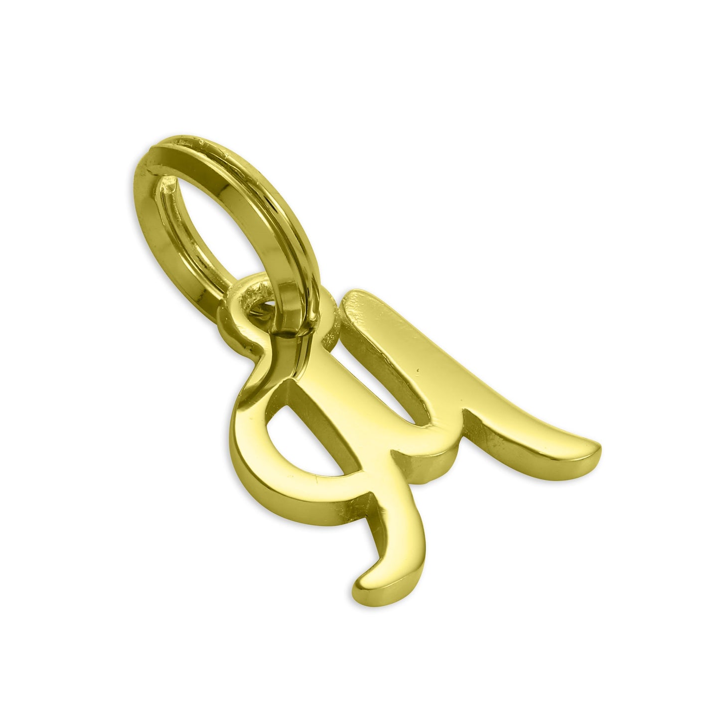 Vergoldetes Sterlingsilber, Buchstabenanhänger A-Z