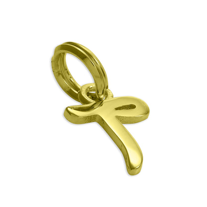 Vergoldetes Sterlingsilber, Buchstabenanhänger A-Z