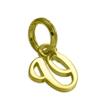 Vergoldetes Sterlingsilber, Buchstabenanhänger A-Z