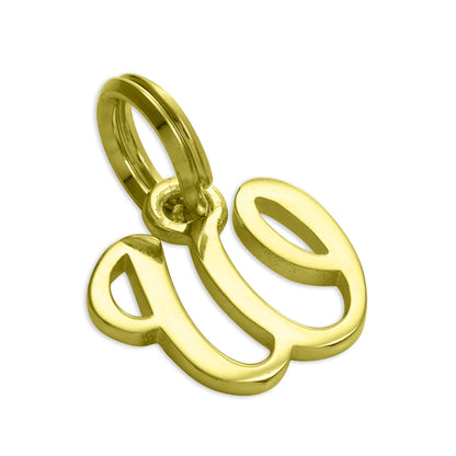Vergoldetes Sterlingsilber, Buchstabenanhänger A-Z