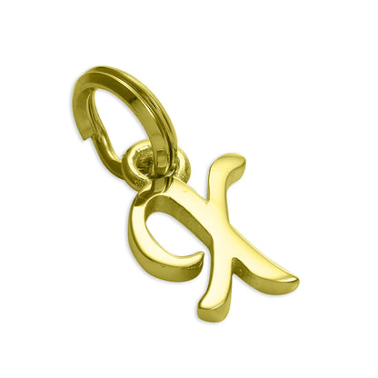 Vergoldetes Sterlingsilber, Buchstabenanhänger A-Z