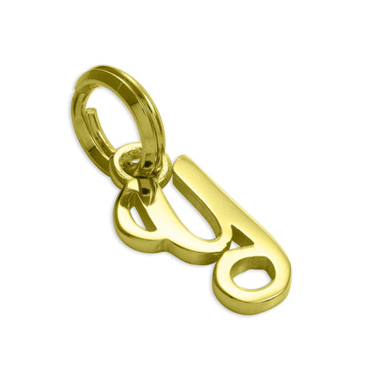 Vergoldetes Sterlingsilber, Buchstabenanhänger A-Z