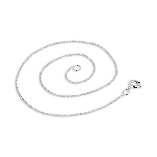 Fein Sterlingsilber Diamantschliff Panzerkette Fußkette