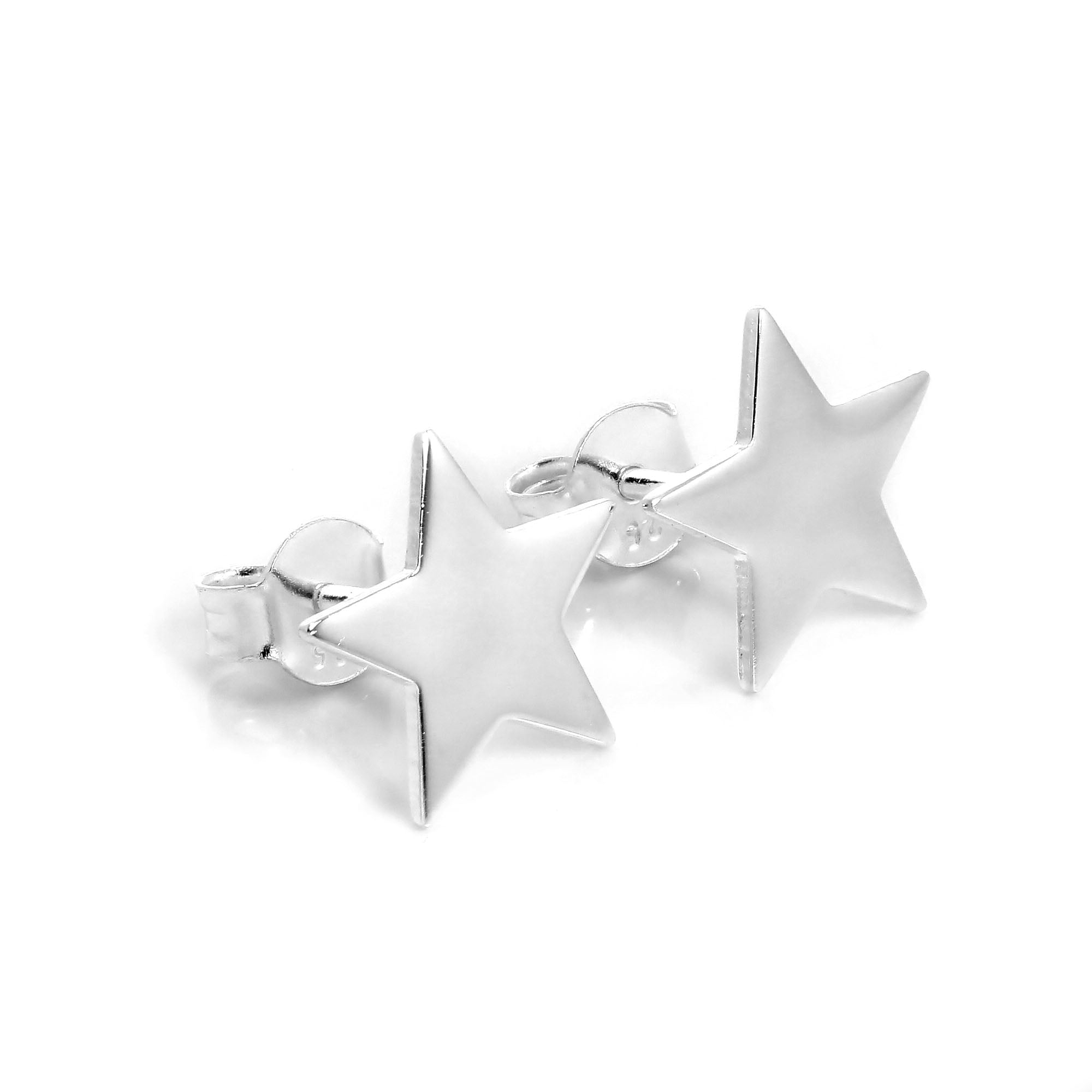 Sterlingsilber Stern Ohrstecker