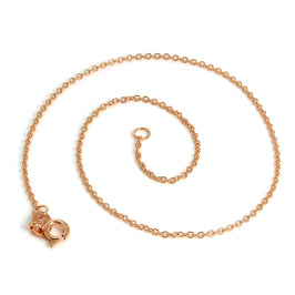 Rosévergoldet Sterlingsilber Spurenkette Fußkette