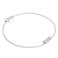 Sterlingsilber Dreifach Schneeball 18 cm Armband