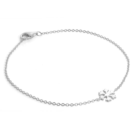 Sterlingsilber 18cm Schneeflocke Armband