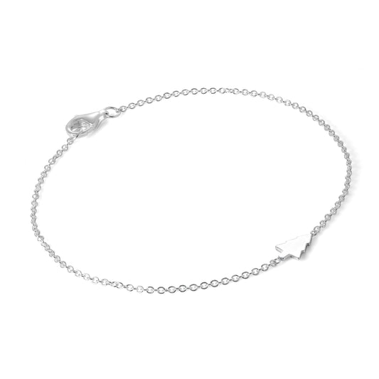 Fein Sterlingsilber Weihnachtsbaum Armband