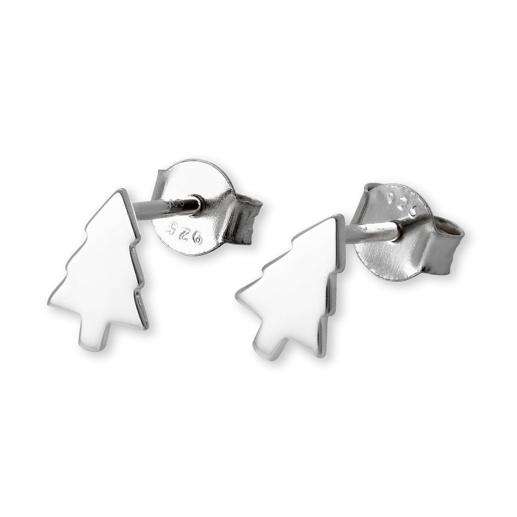 Sterlingsilber Weihnachtsbaum Motiv Ohrstecker