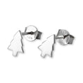 Sterlingsilber Weihnachtsbaum Motiv Ohrstecker