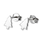 Sterlingsilber Weihnachtsbaum Motiv Ohrstecker